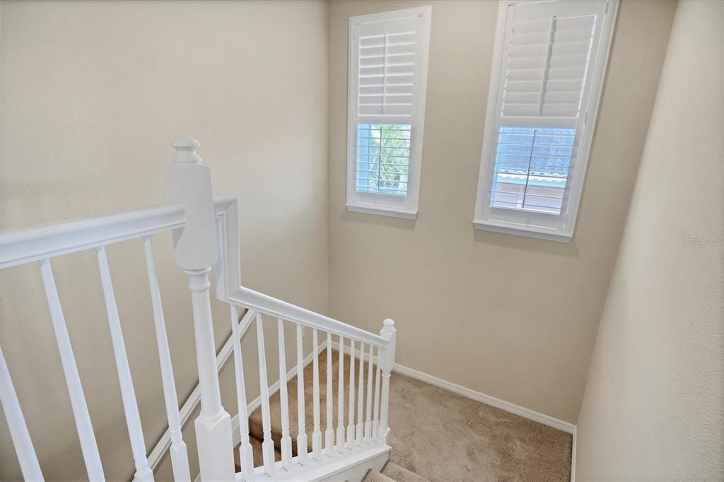 stairs to bonus room/5th bedroom