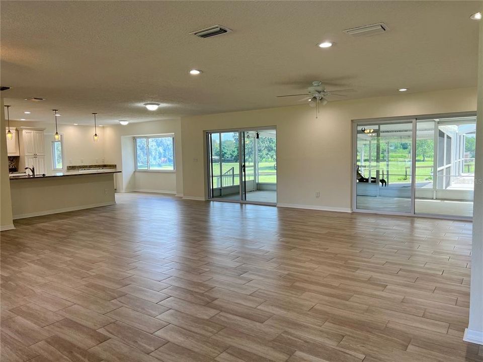 View of Living/Dining Room from Front Door