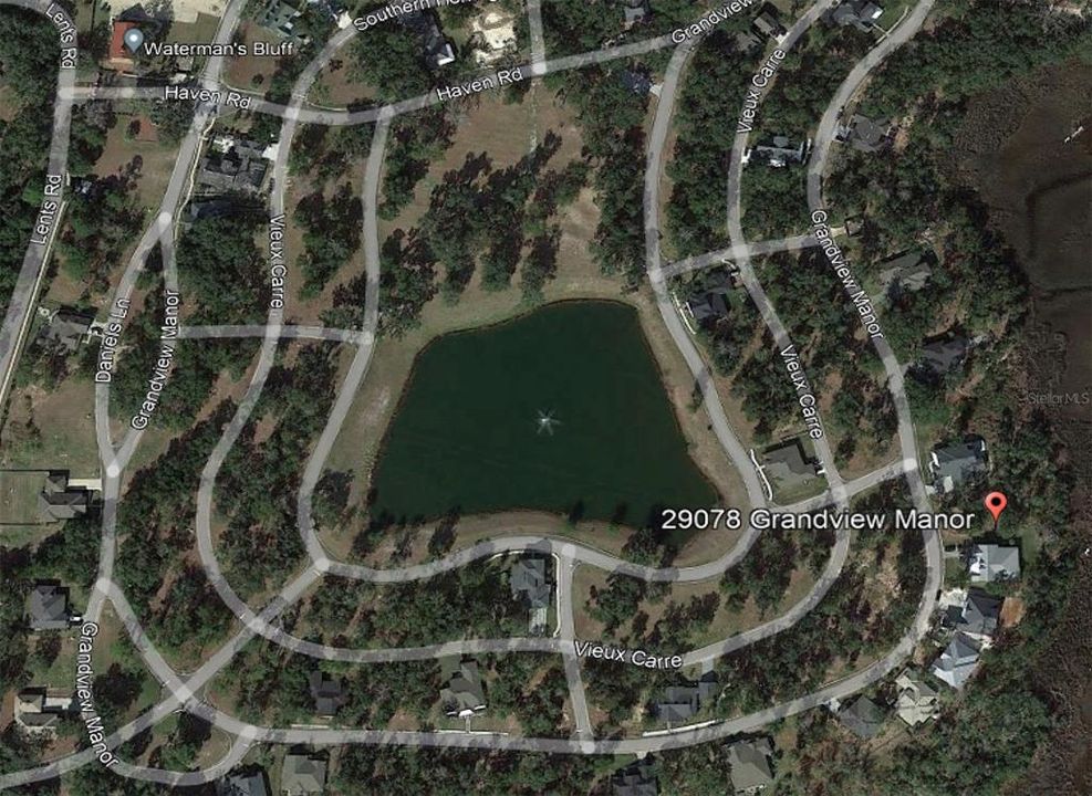 Lot in the Community from Google Earth