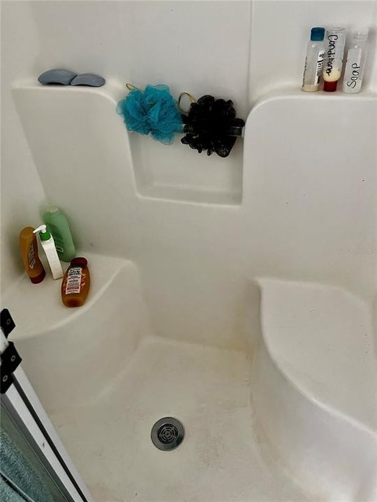 Double seats in shower