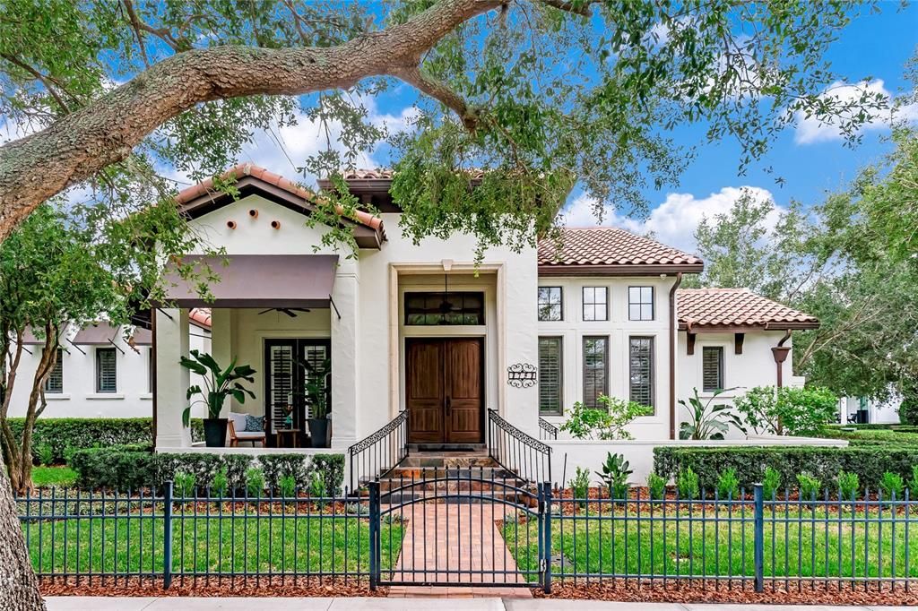 Fenced in front entry!