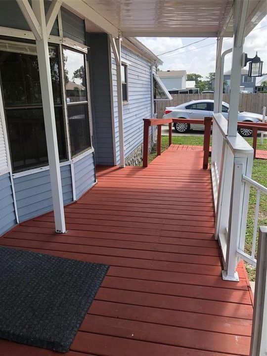 Front Porch West Side with ramp