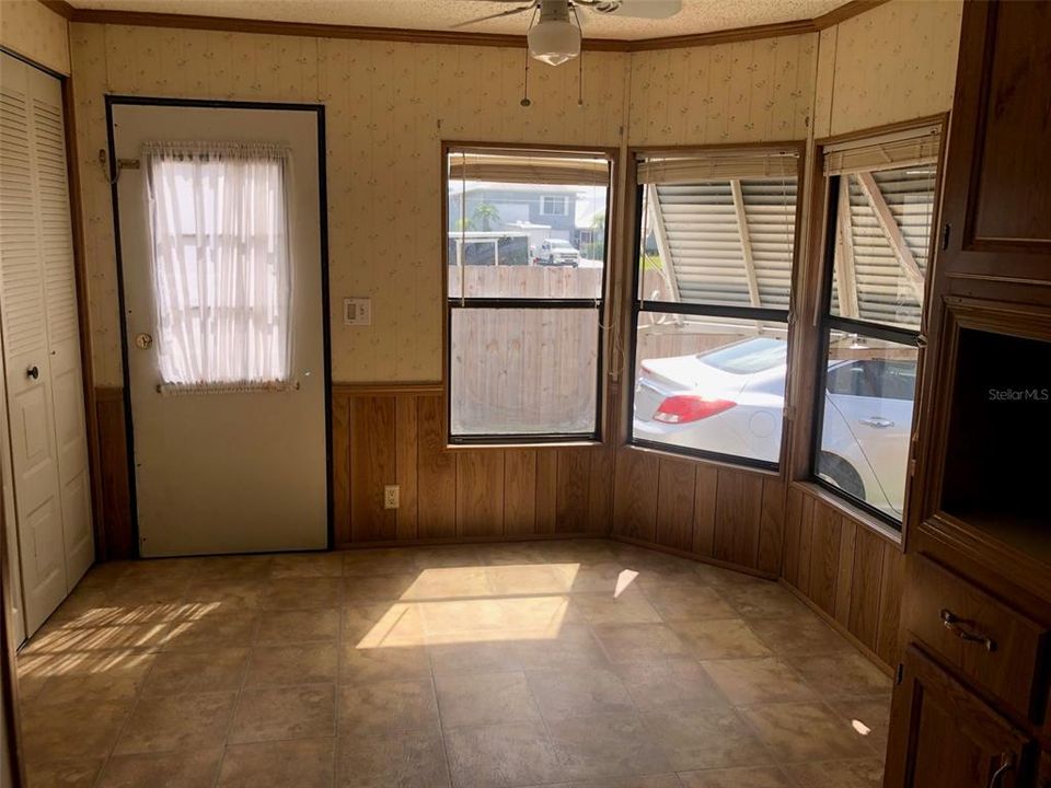 Breakfast Nook and side door