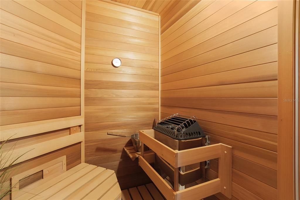 Luxury private sauna