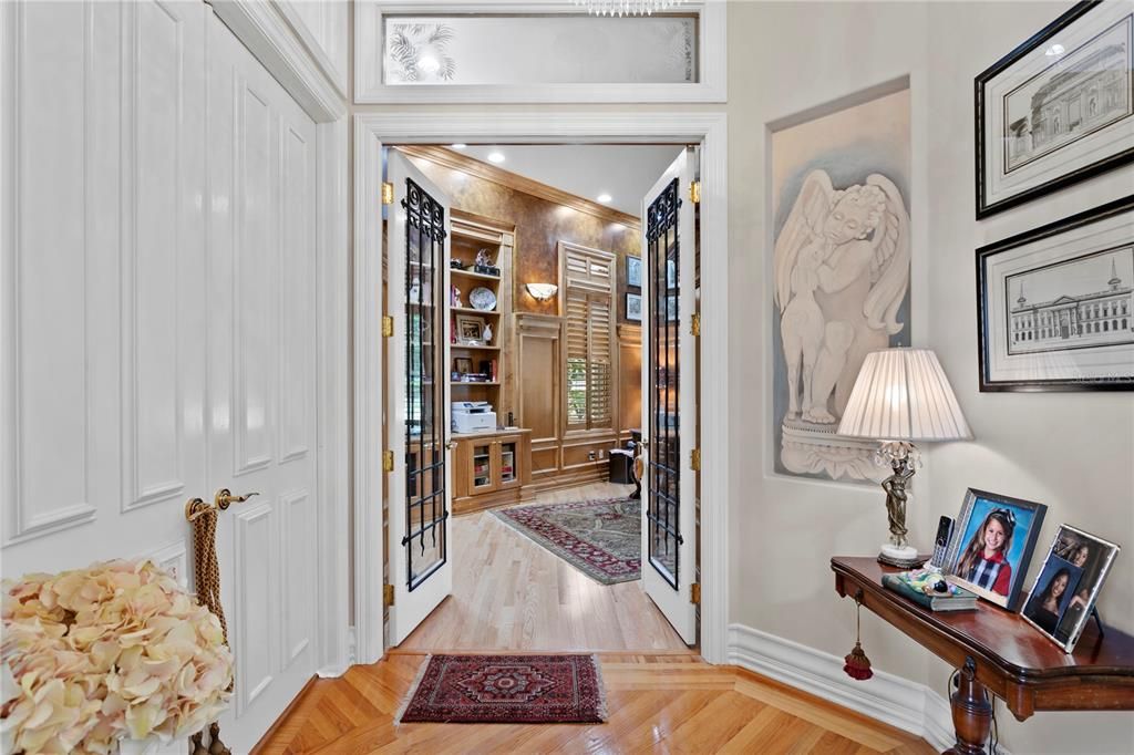 Entrance into Home Office/Library