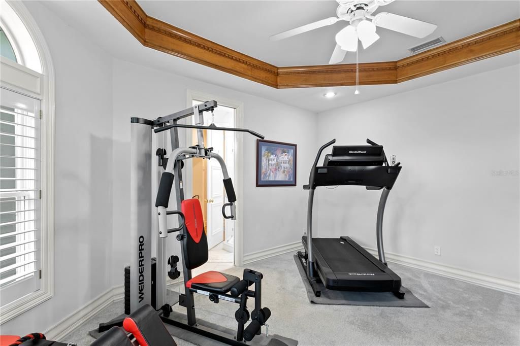 Bedroom #2 Used as Exercise Room
