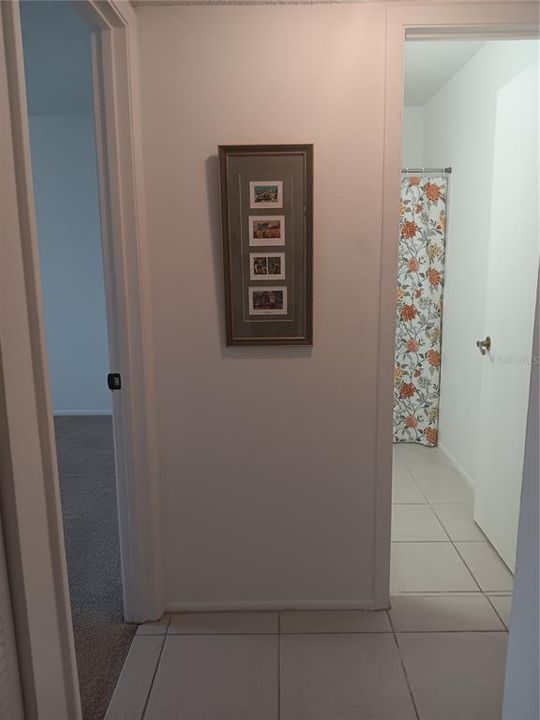 Hallway between two bedrooms