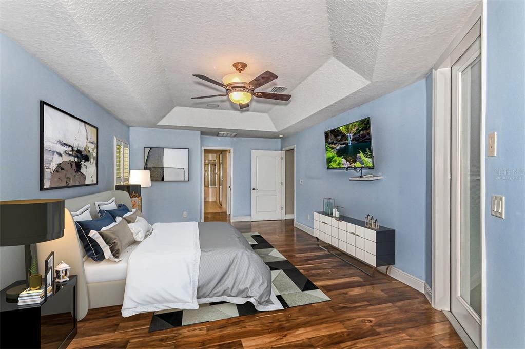 virtually staged  Master Bedroom