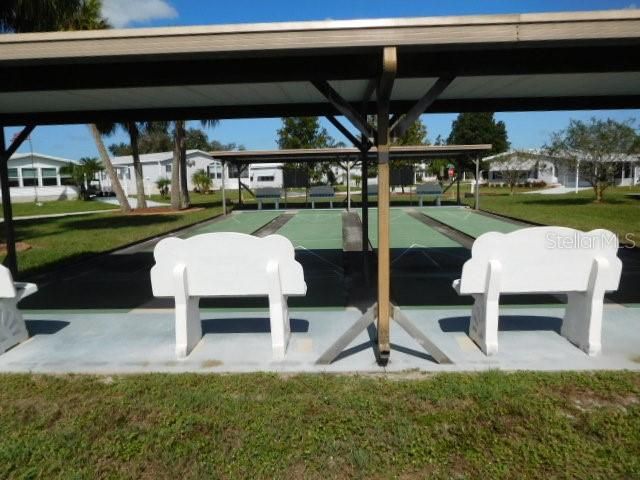 SHUFFLEBOARD COURT.