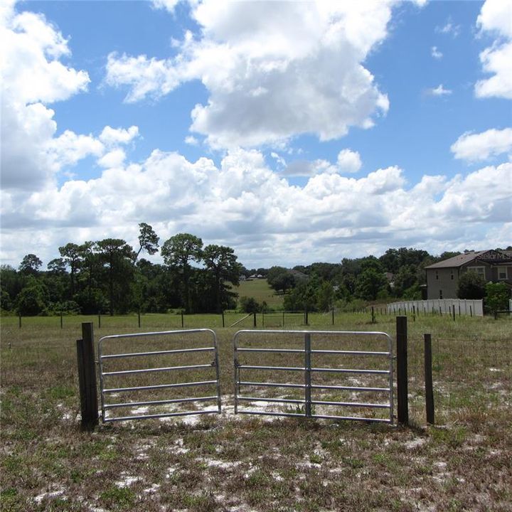 Gates to rear pastures