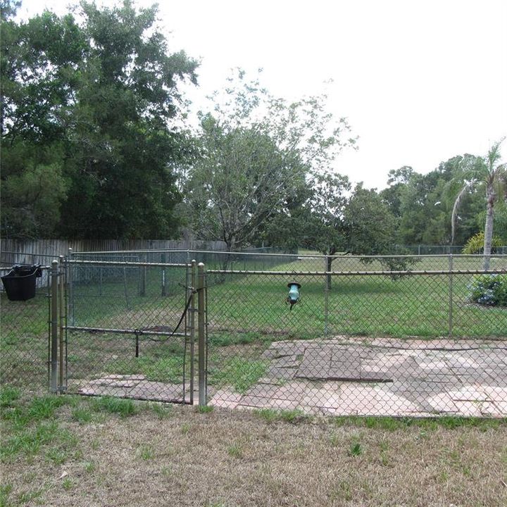 Animal fenced area