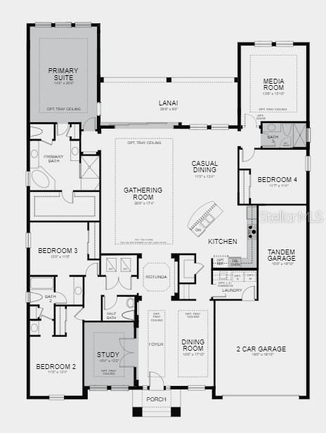 Structural options include: gourmet kitchen, study in place of flex space with glass French doors, 4' extended owners suite, shower in place of tub bath 3, 8' interior doors package, pot filler, floor outlet.
