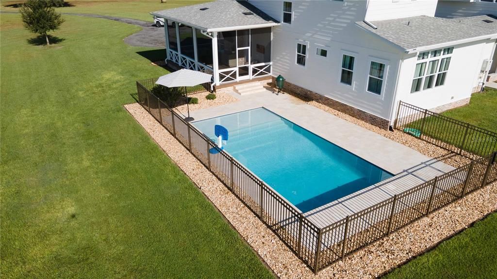 In-ground saltwater pool!