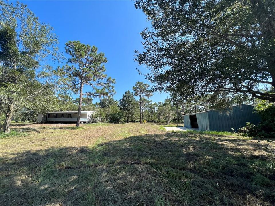 REAR OF HOME & DETACHED GARAGE