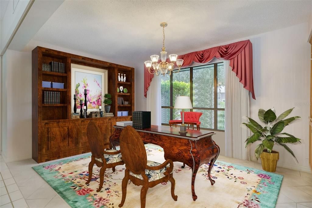 Bonus Room off the Living Room. Could be Office/Play Room/Workout Room. Furniture has been digitally staged.