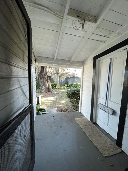 Porch off of Dining Room