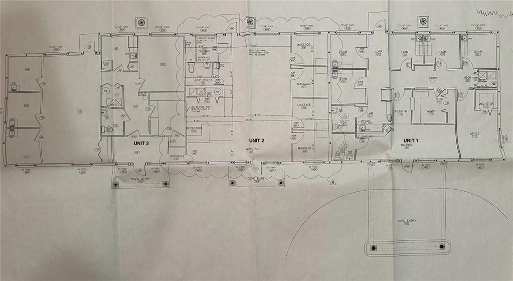 Floor plan of entire building.