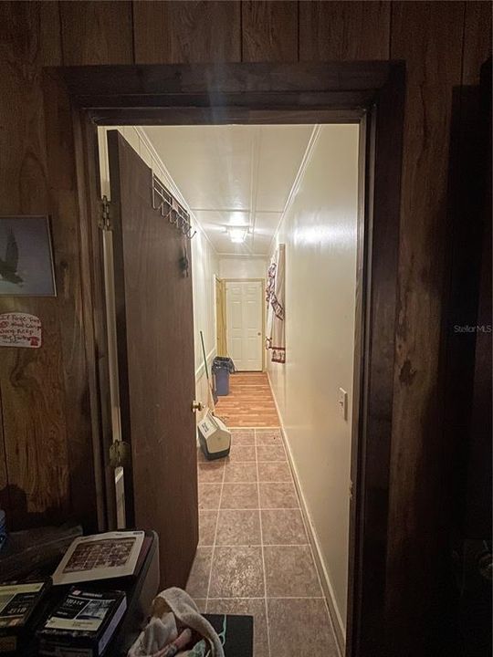 Hallway to laundry room