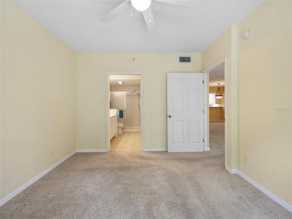 Master bedroom looking into ensuite bathroom