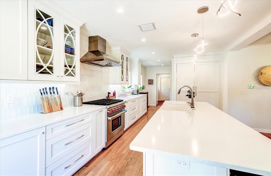 High end newly remodeled kitchen.