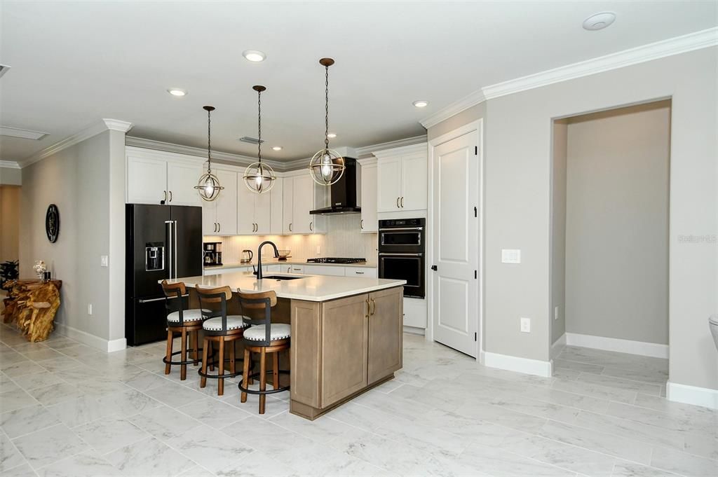 Kitchen showing entry to Master Suite