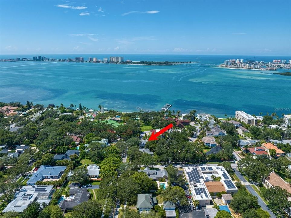 Aerial View - Sand Key Bridge