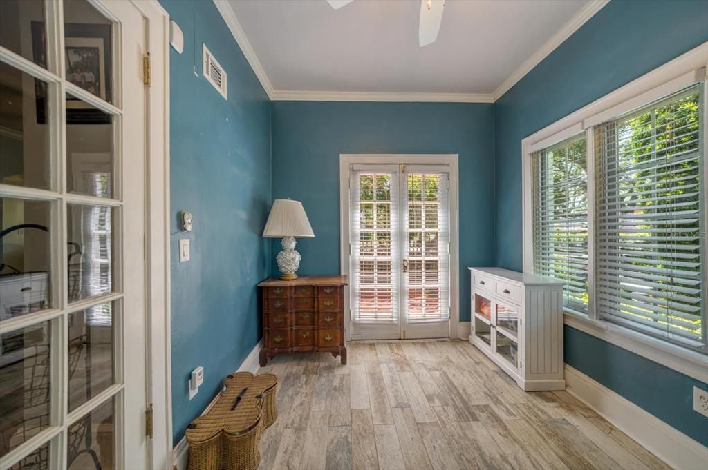 Sunroom off of the Family Room