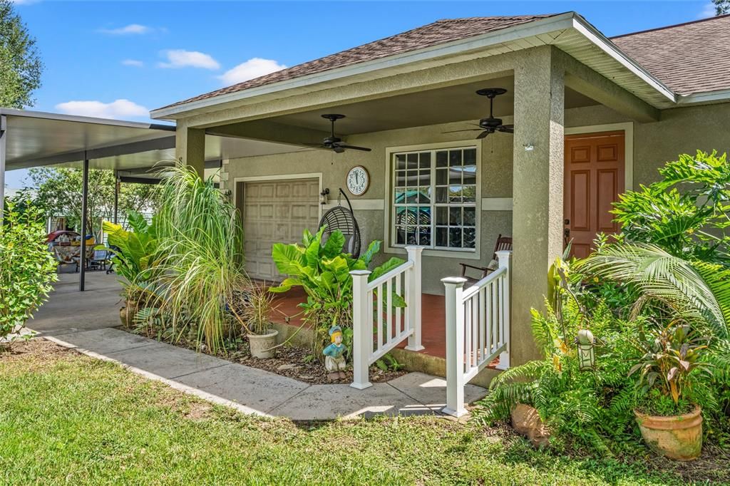 Nice front porch for relaxing