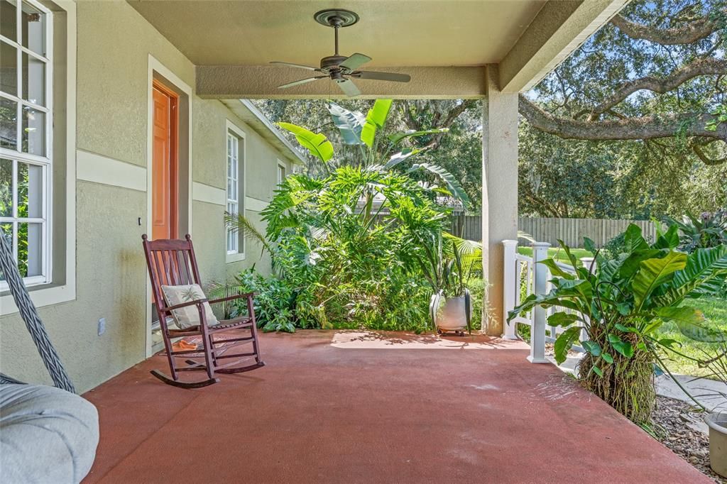 Front porch for relaxing