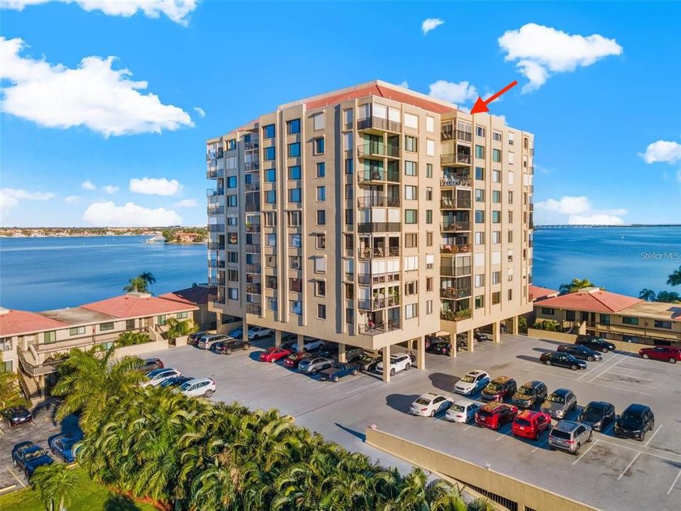 Palma Del Mar S. Unit 1203 Top Floor with Panoramic Views of the Bay and Gulf...