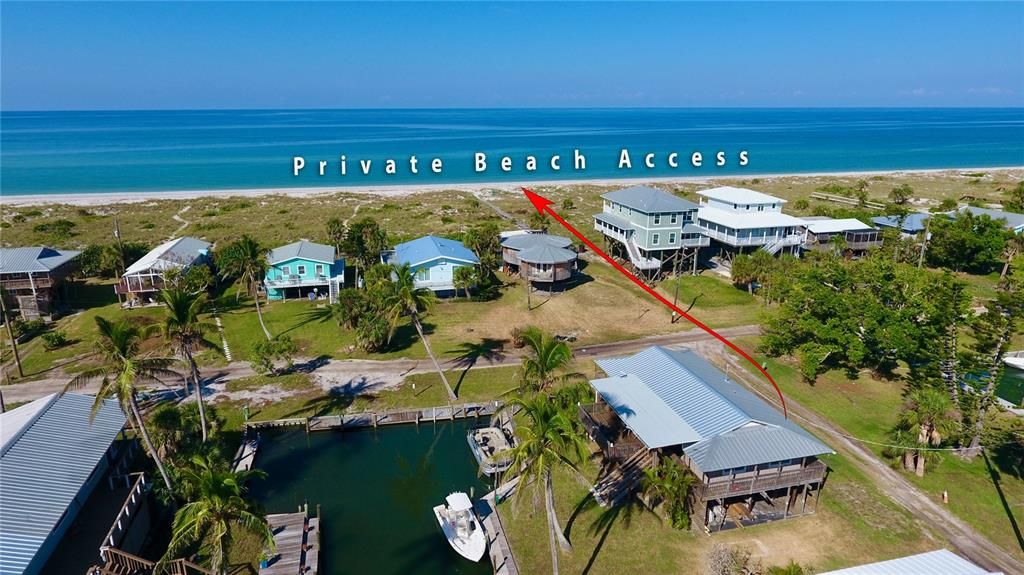Deeded beach access is a short walk to the beach.  Enjoy one of the only beaches that rarely sees crowds!