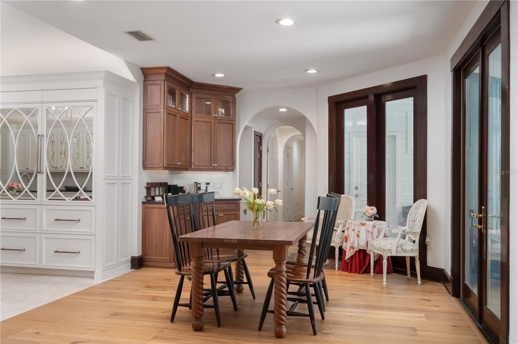 Breakfast Nook with additional Cabinetry