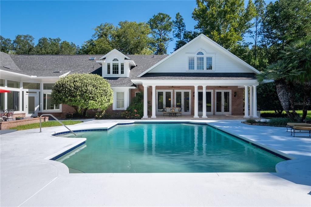 Large Pool Deck for Lounging