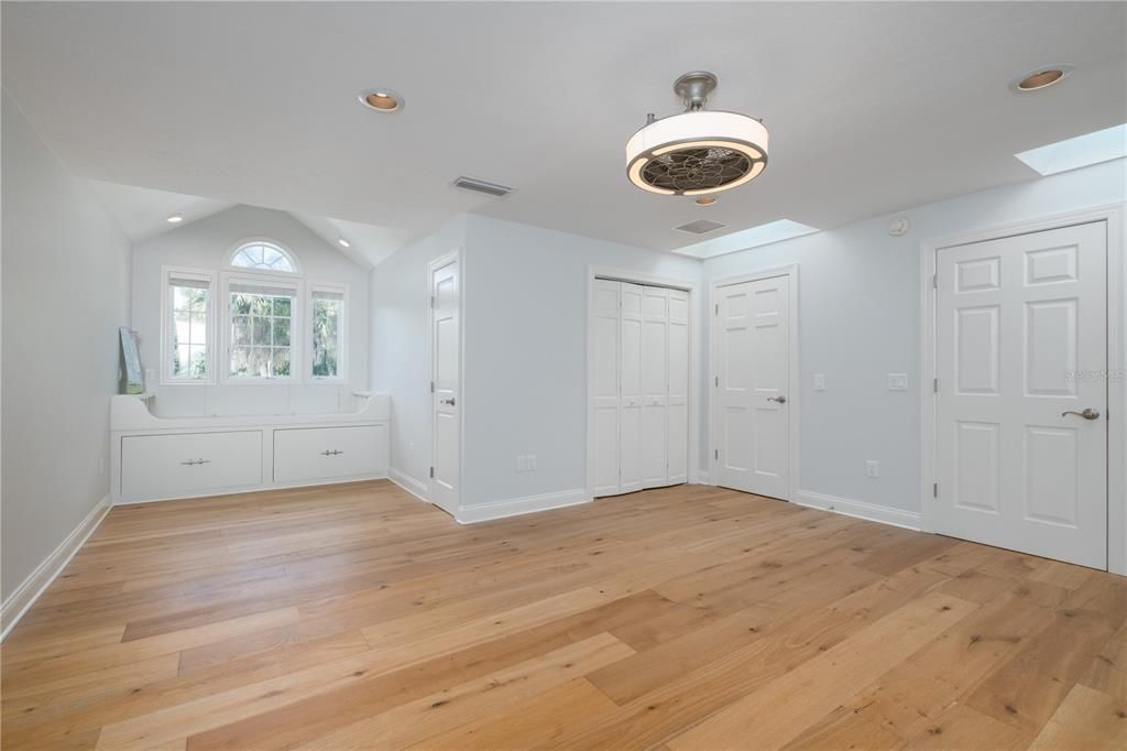 Second Upstairs Bedroom with Built In's under Window