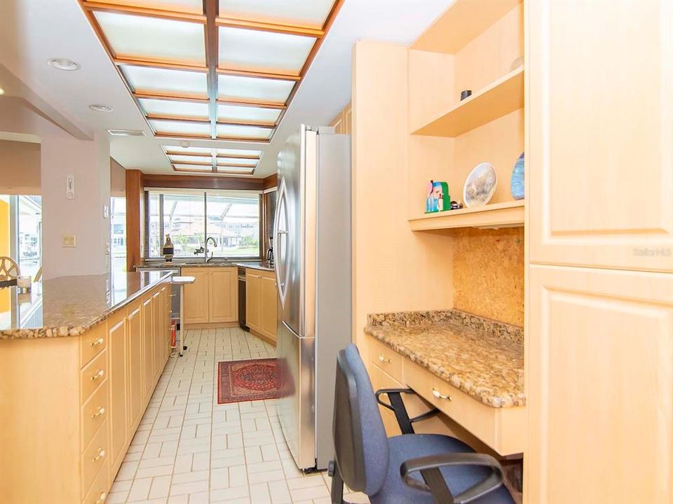 Kitchen with Built in Desk