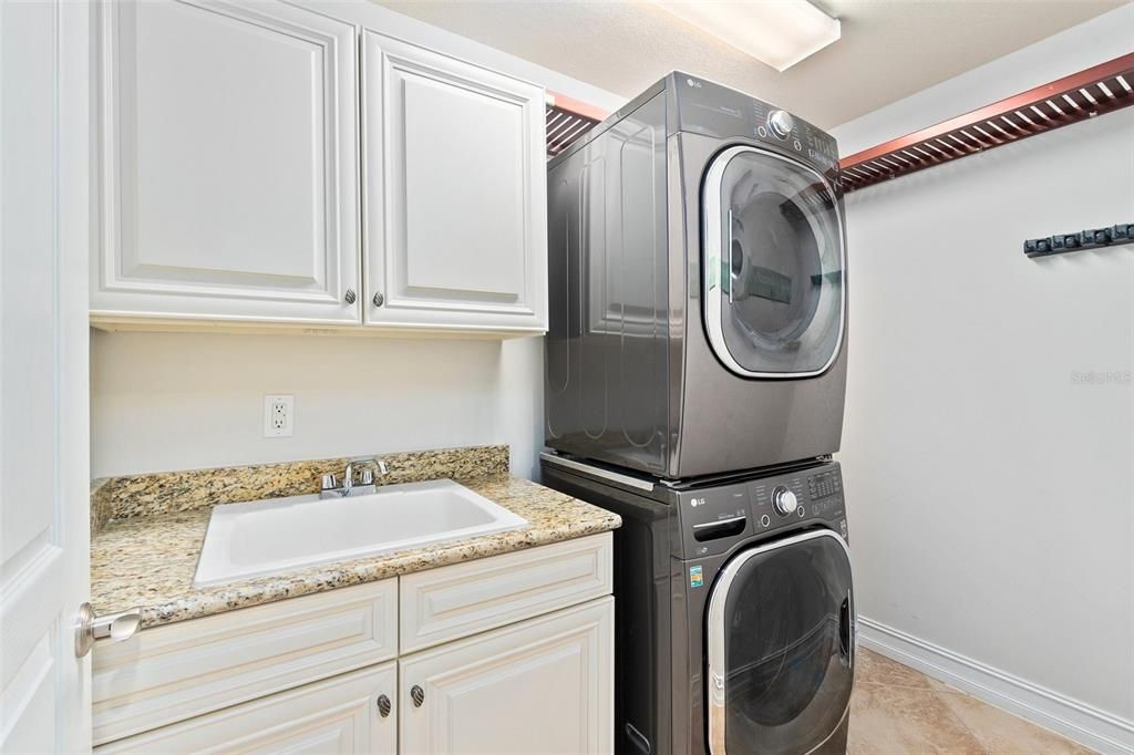 Laundry Room with sink- Washer and dryer can fit side by side