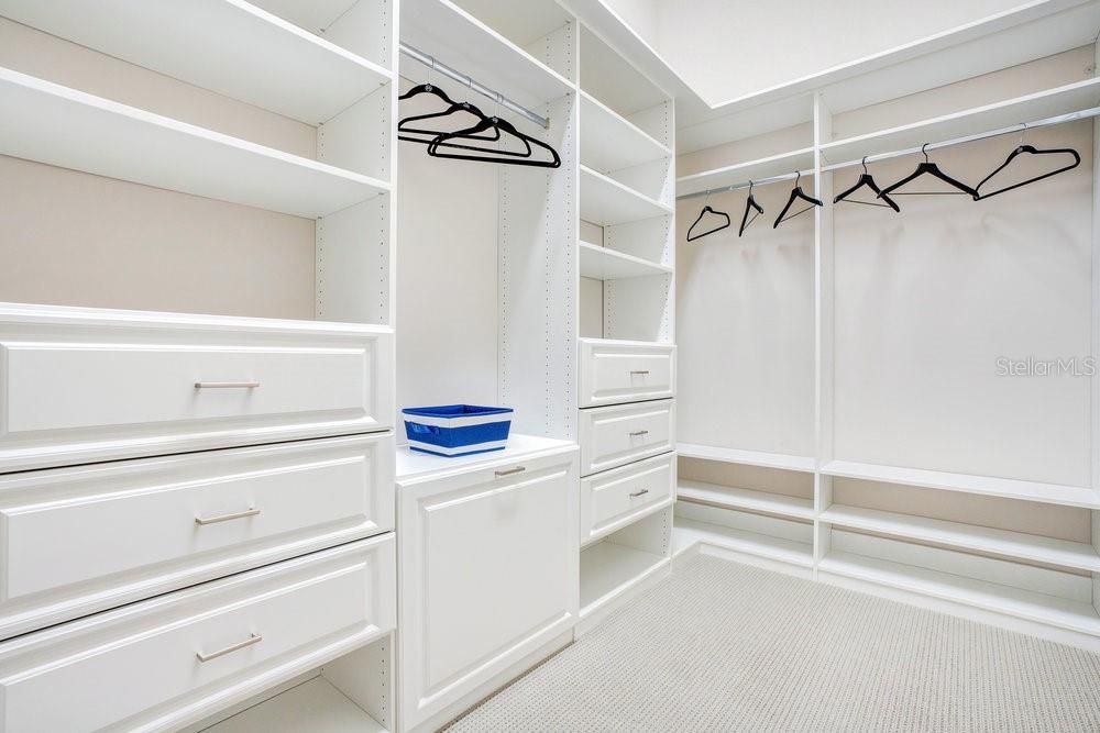 All built-in closets