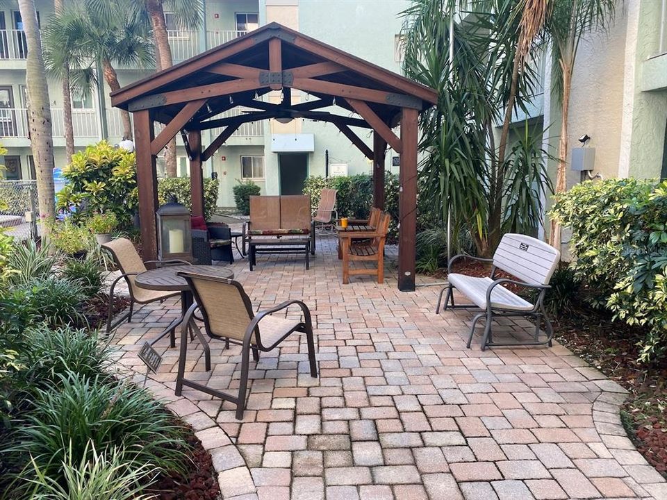 This is another gazebo area at Asbury Arms - it is so nicely maintained and offers lots of areas to sit and visit with your neighbors