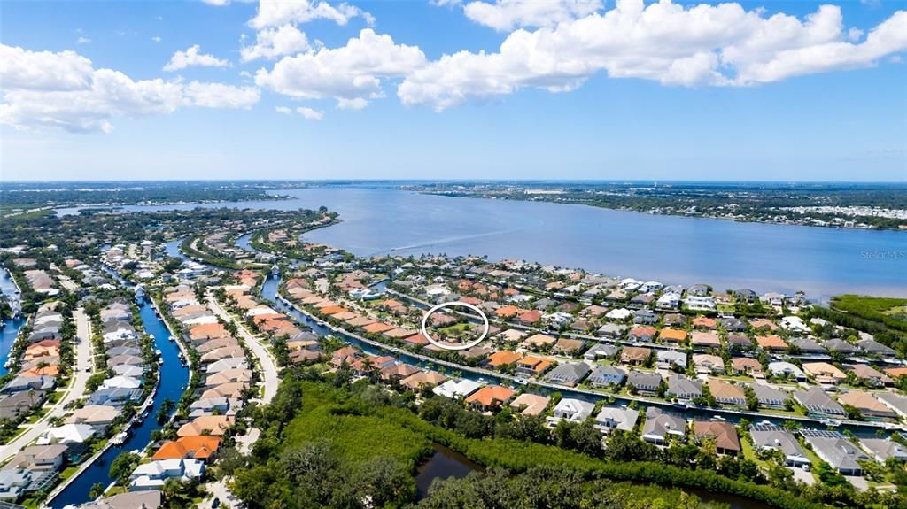 Picture depicts close proximity to the mouth of the Manatee River.