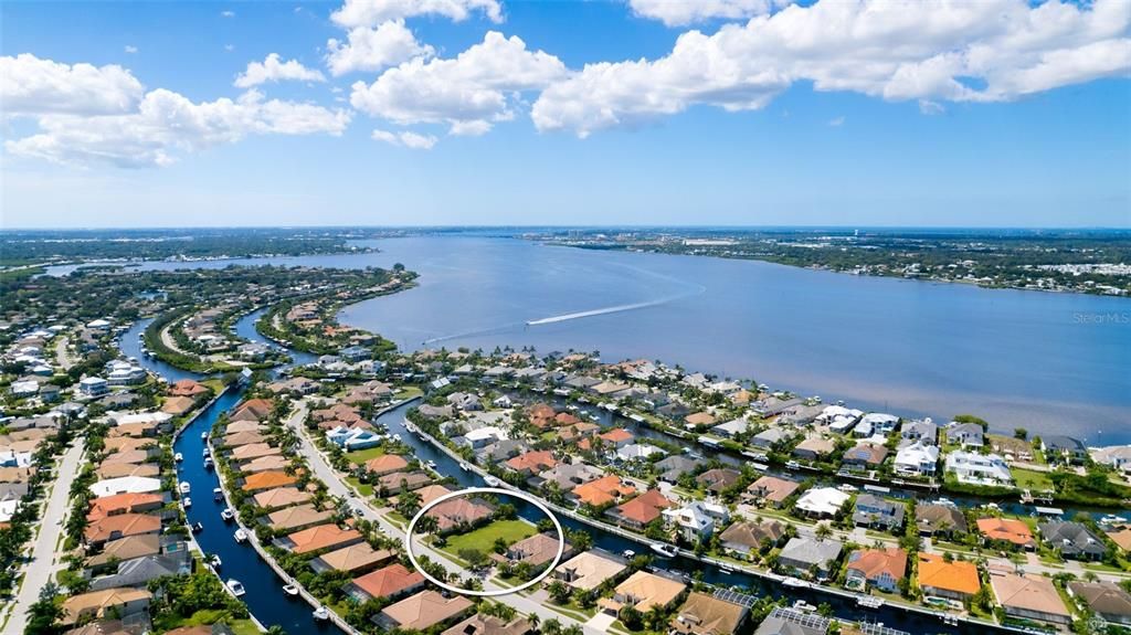 Travel west from your harbour find the Gulf of Mexico. Travel East to reach Tampa Bay.