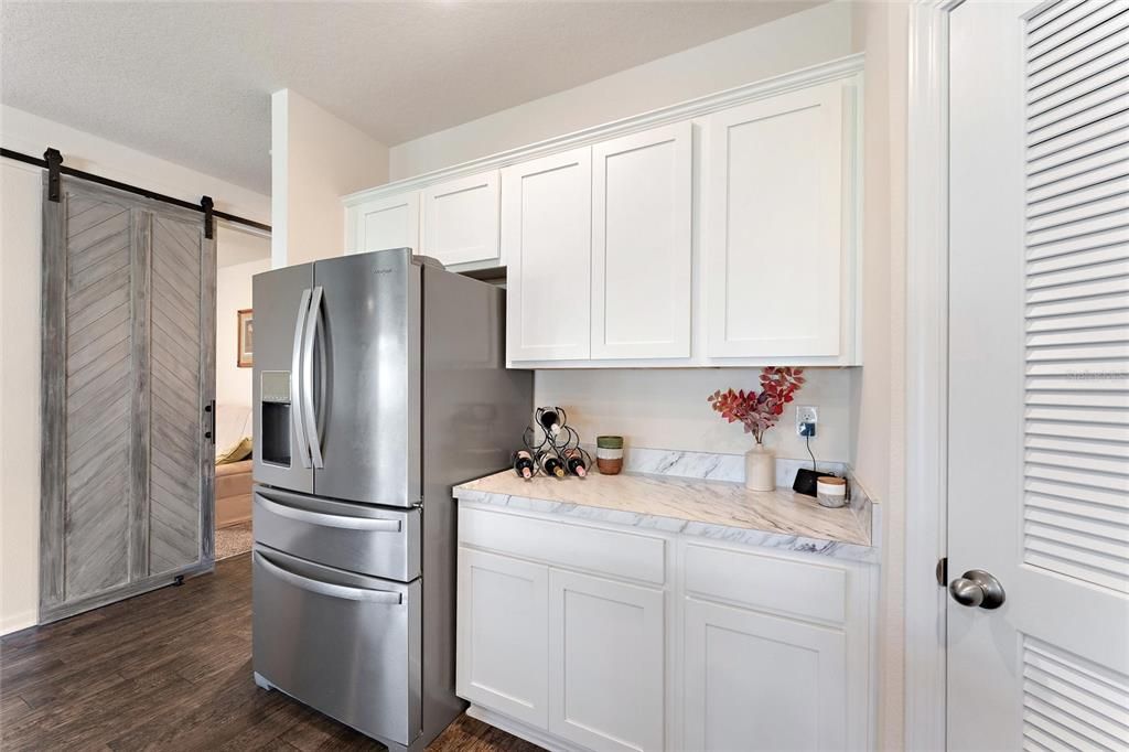 Refrigerator with Serving Area