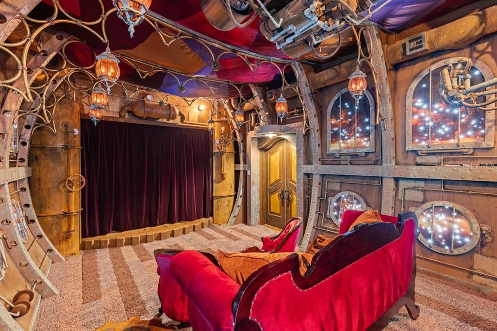 Steam Punk Themed Home Theater -2