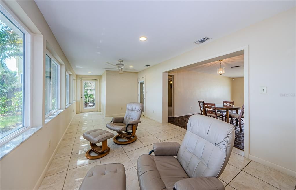 The Florida room adds so much space and value to this property!