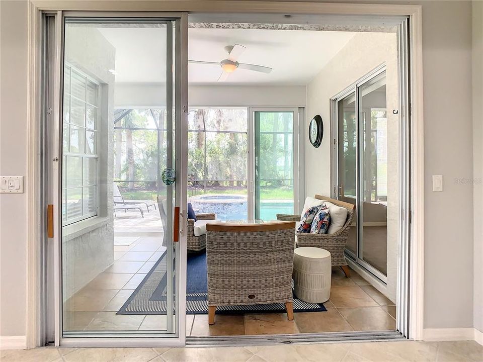 Lanai can be a sun room w/High impact sliders added