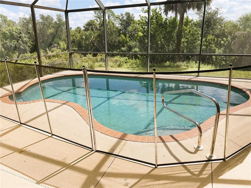 Pool with Removable Child Safety Fence
