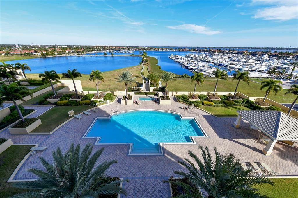 Pool View from balcony