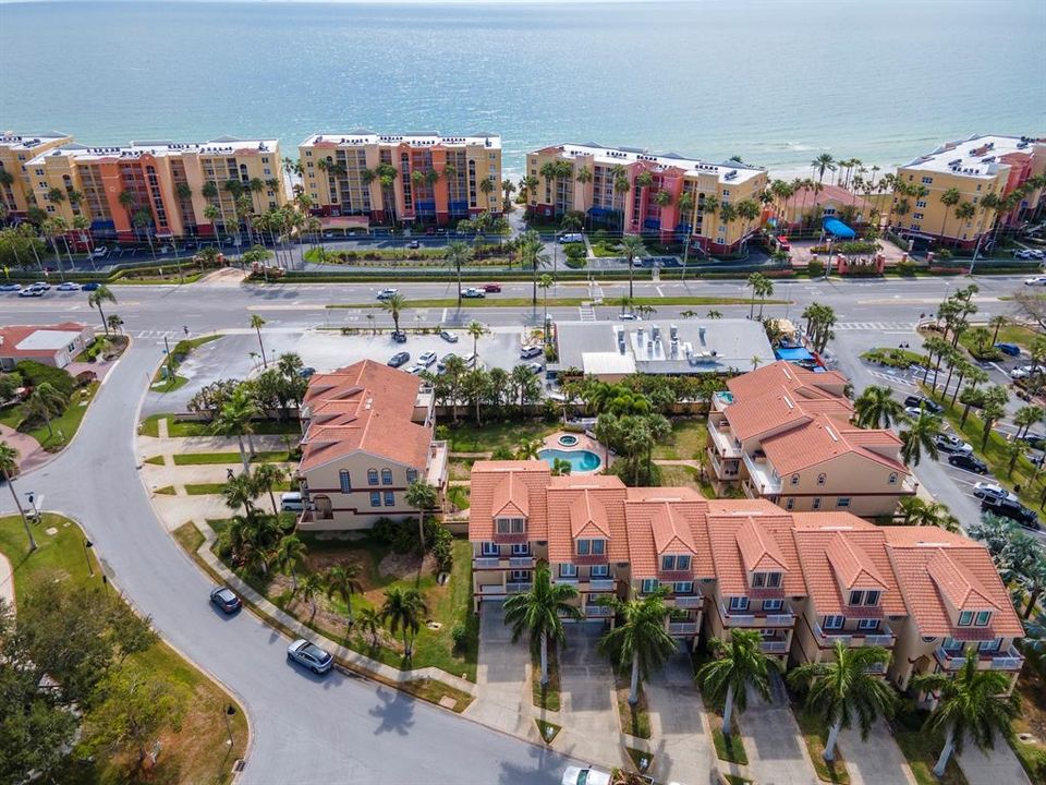 Gorgeous community  townhome on Bath Club Crl nestled steps from Gulf of Mexico , Redington Shores beach .