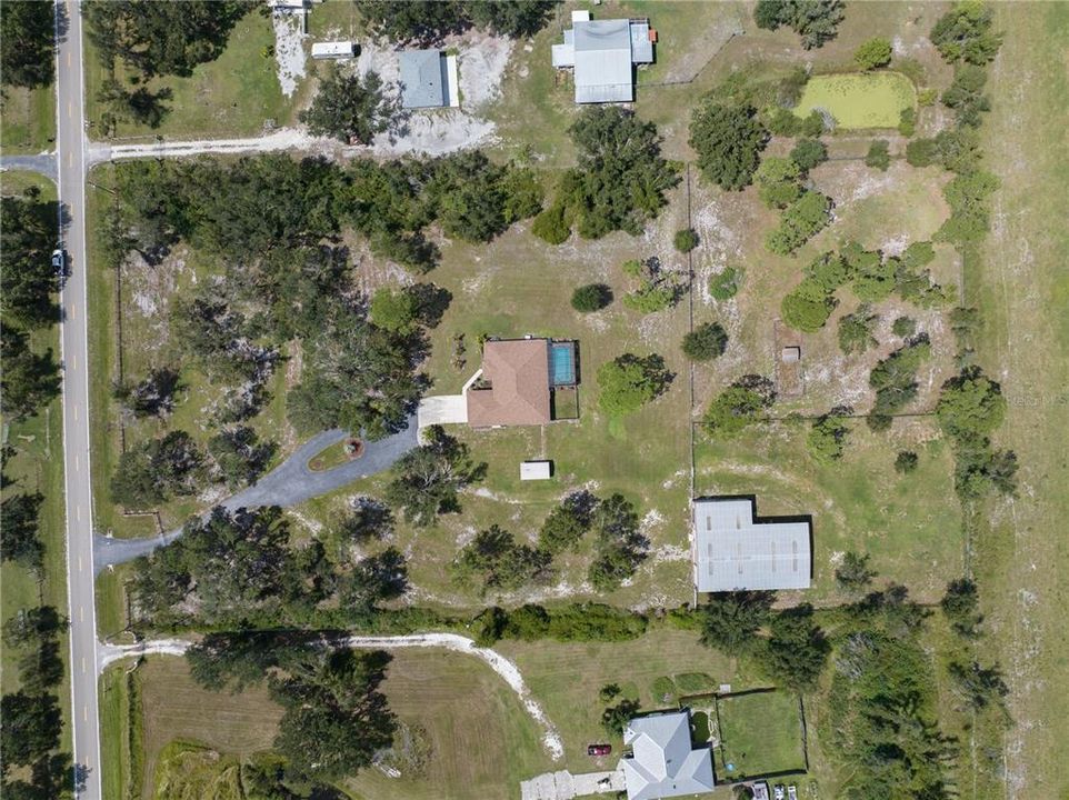 Aerial view of Home & Buildings