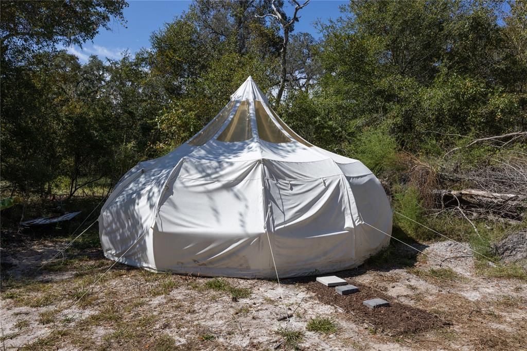 Bell tent ready!