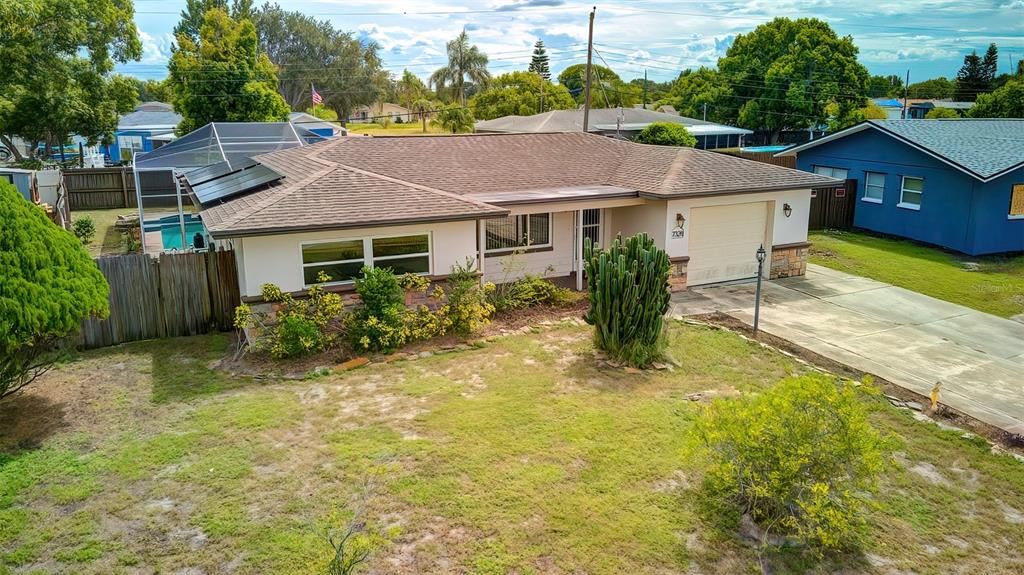 Solar powered pool home!